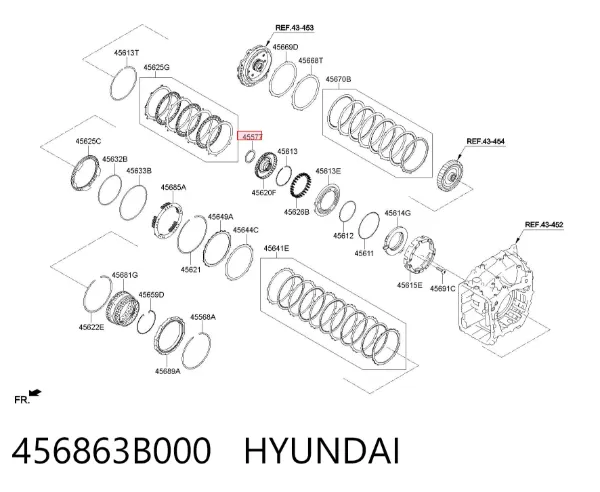  456863B000 Hyundai/Kia