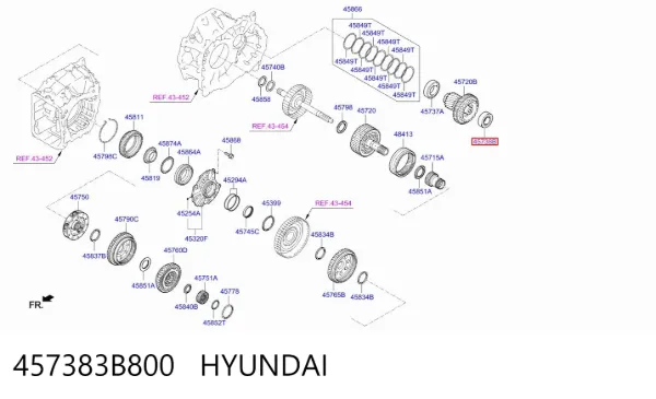  457383B800 Hyundai/Kia