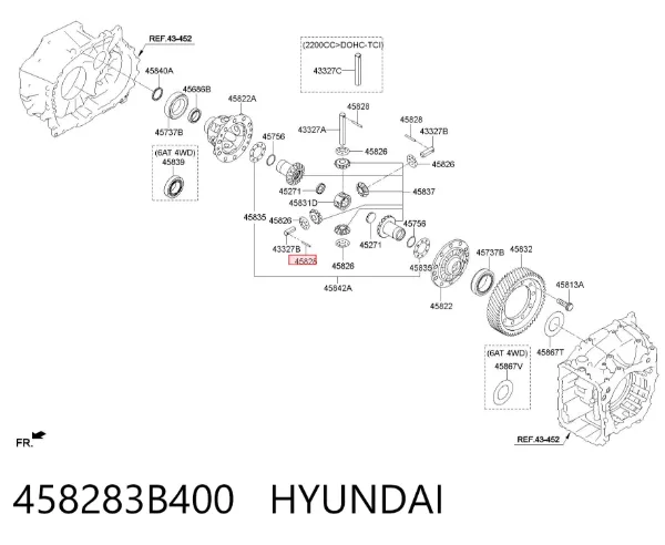  458283B400 Hyundai/Kia