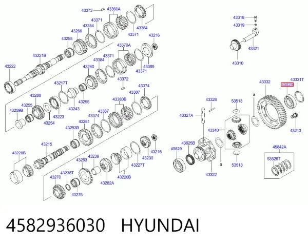 Підшипник КПП Hyundai Pony 