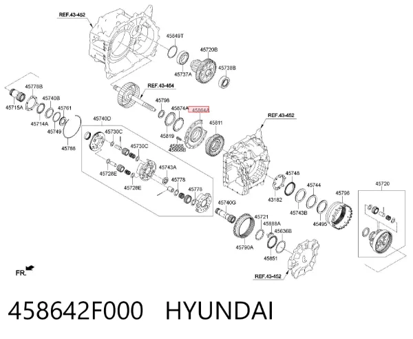  458642F000 Hyundai/Kia