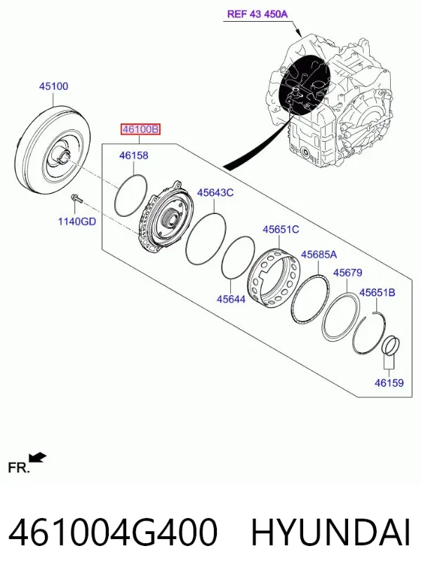  461004G400 Hyundai/Kia