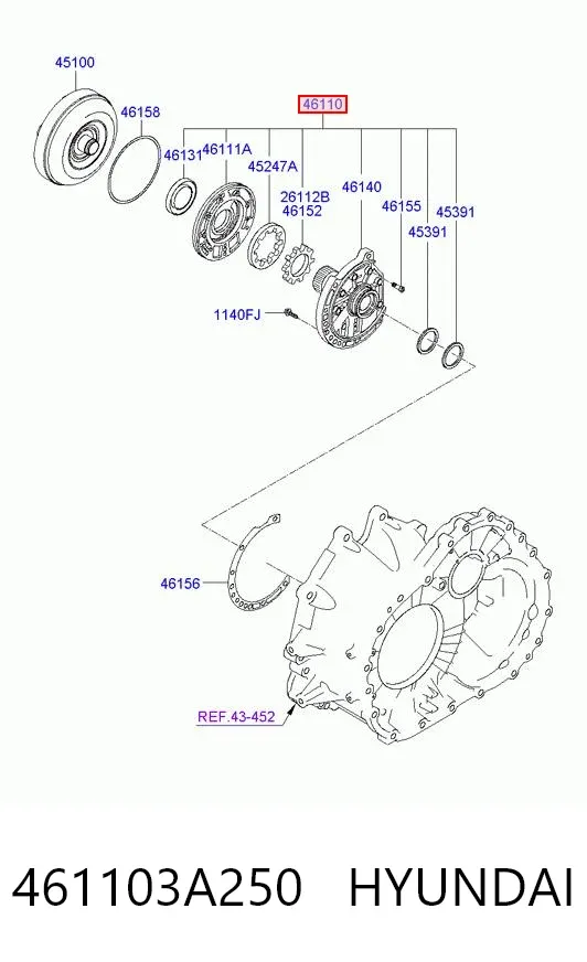  461103A250 Hyundai/Kia