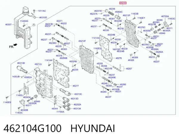 Блок клапанів АКПП 462104G100 Hyundai/Kia