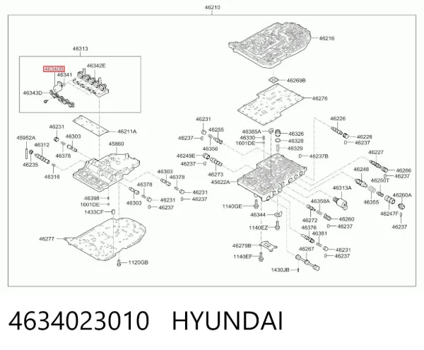 Соленоїд АКПП 4634023010 Hyundai/Kia