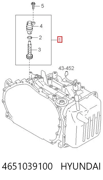 Датчик швидкості 4651039100 Hyundai/Kia