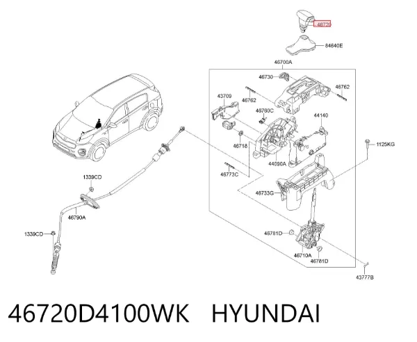  46720D4100WK Hyundai/Kia