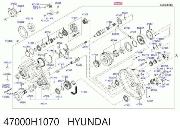Роздатка 47000H1070 Hyundai/Kia