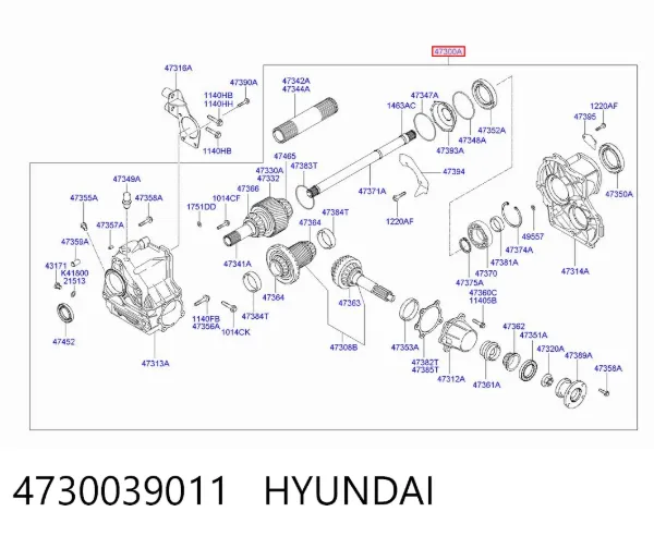 Роздатка 4730039011 Hyundai/Kia