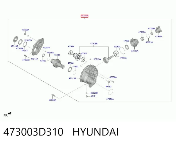 Роздатка 473003D310 Hyundai/Kia