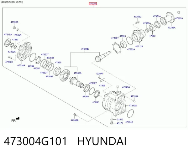 Роздатка 473004G101 Hyundai/Kia
