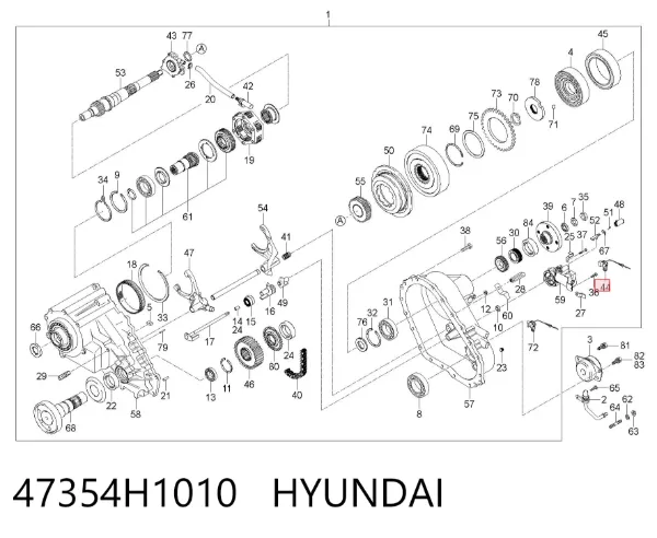 Датчик швидкості 47354H1010 Hyundai/Kia