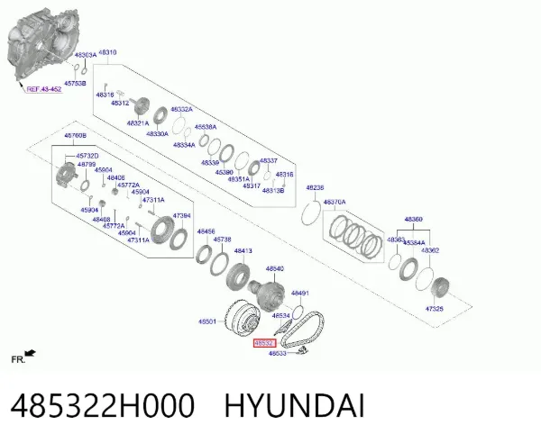  485322H000 Hyundai/Kia
