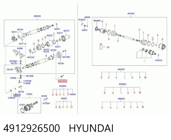  4912926500 Hyundai/Kia