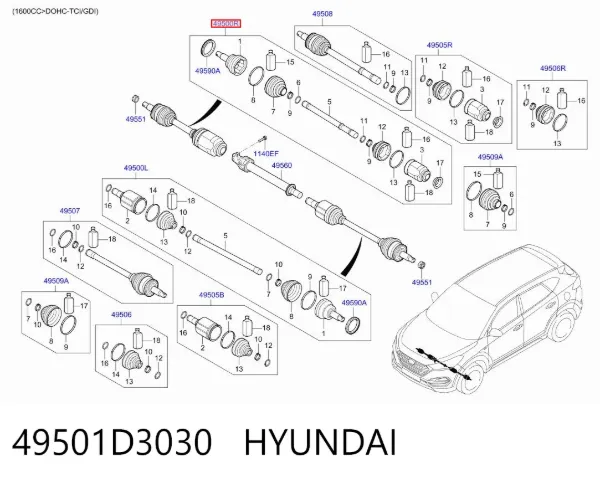  49501D3030 Hyundai/Kia