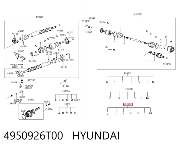 Пильник ШРУСа зовнішній 4950926T00 Hyundai/Kia