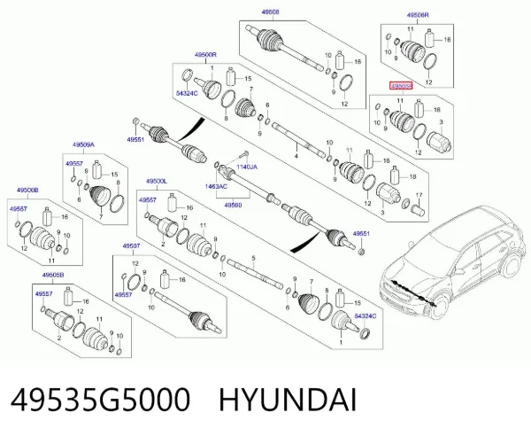  49535G5000 Hyundai/Kia