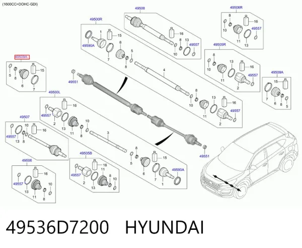  49536D7200 Hyundai/Kia