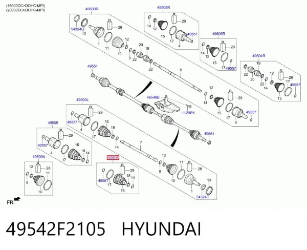  49542F2105 Hyundai/Kia