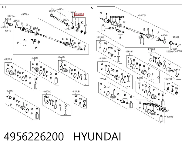 Підрамник передній 4956226200 Hyundai/Kia