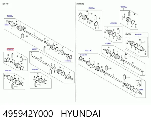  495942Y000 Hyundai/Kia