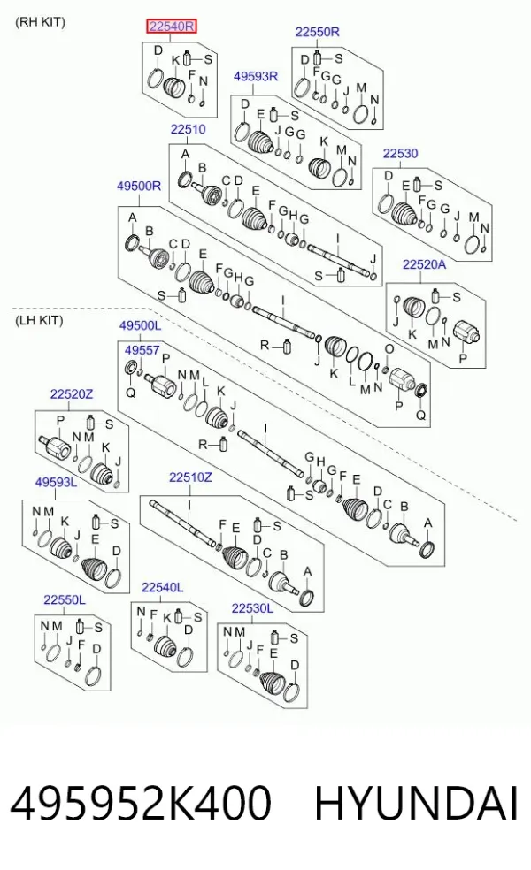  495952K400 Hyundai/Kia