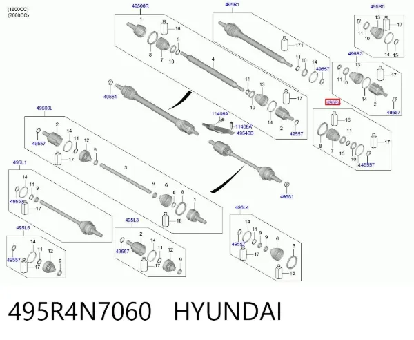  495R4N7060 Hyundai/Kia