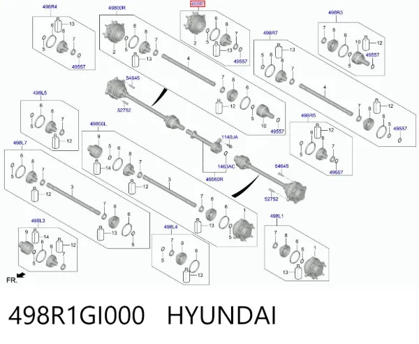 498R1GI000 Hyundai/Kia