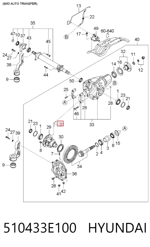  510433E100 Hyundai/Kia