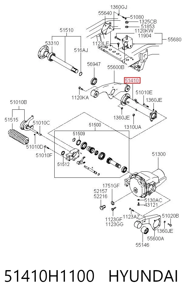  51410H1100 Hyundai/Kia
