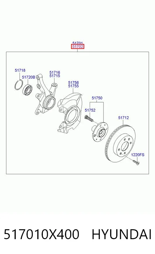  517010X400 Hyundai/Kia
