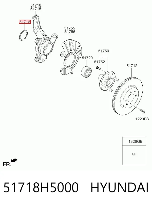  51718H5000 Hyundai/Kia