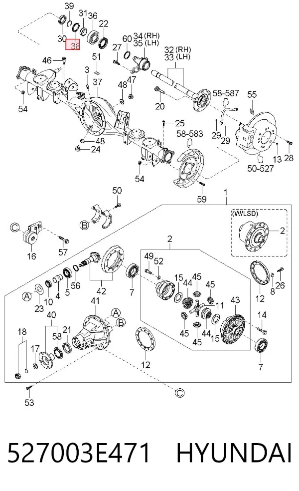 Кільце АБС (ABS) 527003E471 Hyundai/Kia