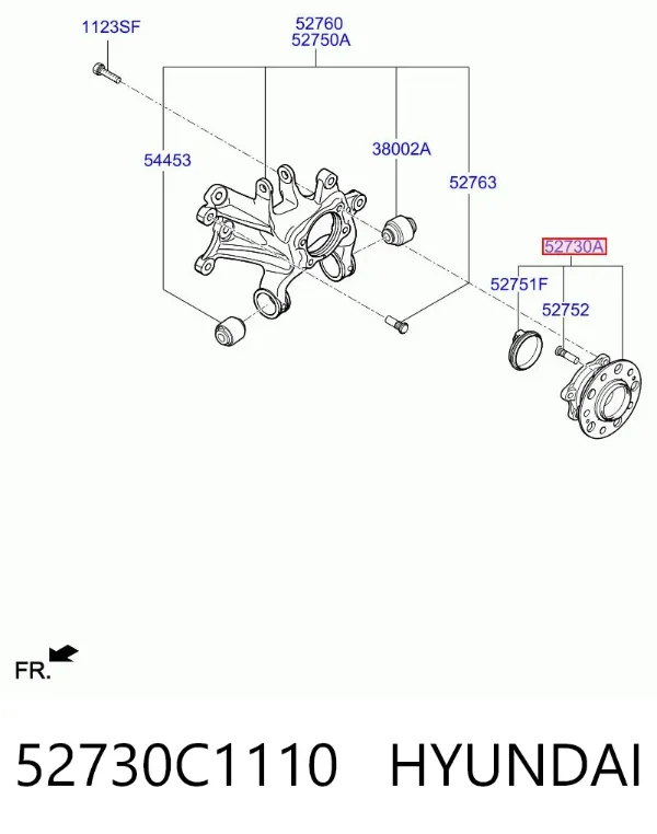 Задня маточина 52730C1110 Hyundai/Kia