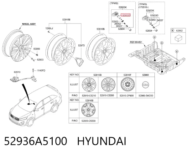  52936A5100 Hyundai/Kia