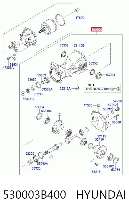 Задній редуктор Hyundai Santa Fe II