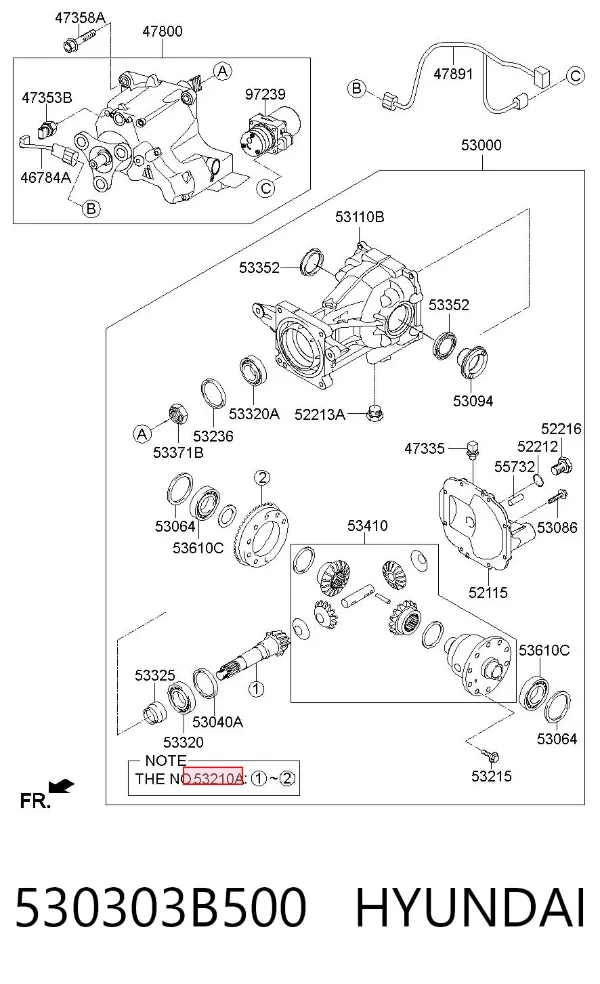  530303B500 Hyundai/Kia