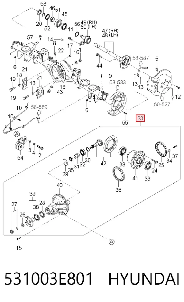  531003E801 Hyundai/Kia