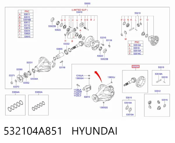  532104A851 Hyundai/Kia