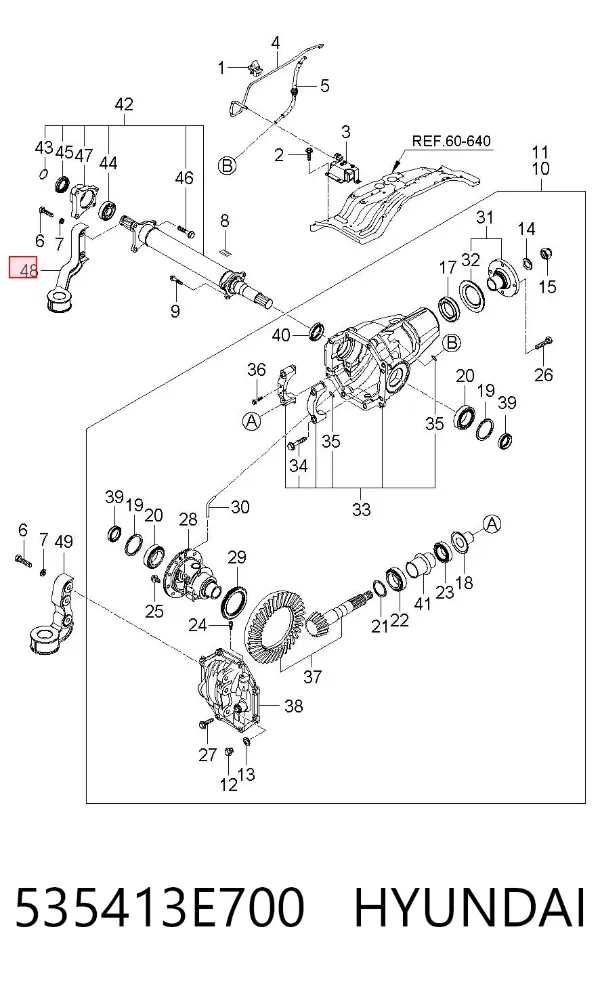  535413E700 Hyundai/Kia