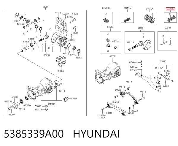  5385339A00 Hyundai/Kia