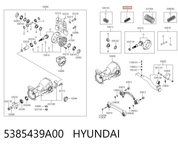  5385439A00 Hyundai/Kia