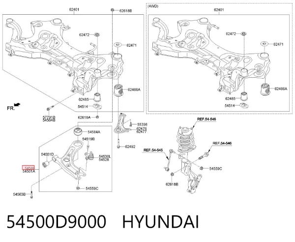  54500D9000 Hyundai/Kia