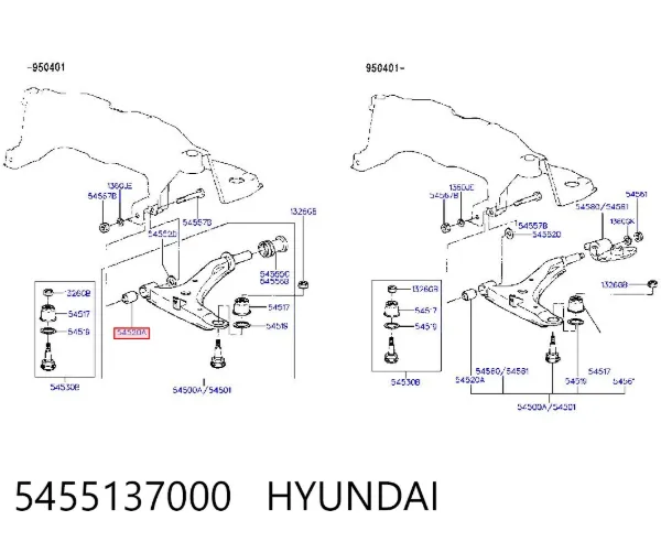 Сайлентблок переднього важеля J40518AH Japan Cars