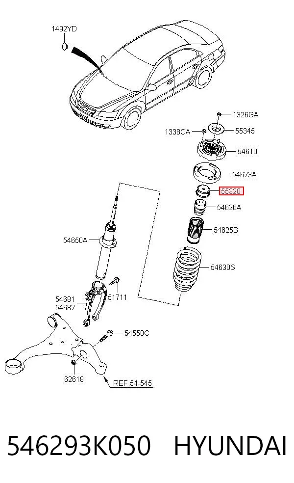  546293K050 Hyundai/Kia