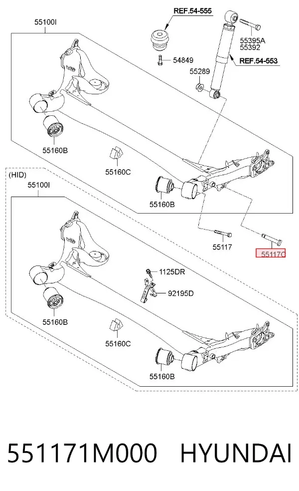  551171M000 Hyundai/Kia