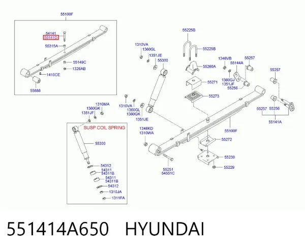  551414A650 Hyundai/Kia