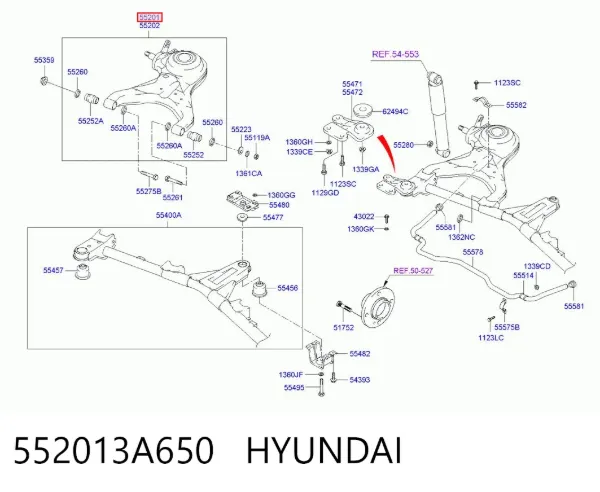  552013A650 Hyundai/Kia