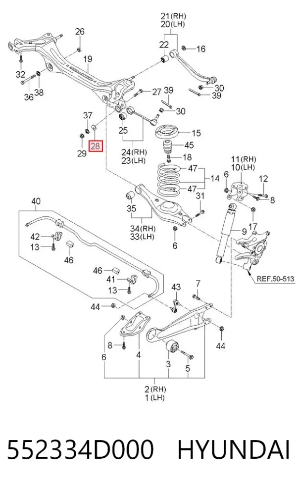  552334D000 Hyundai/Kia