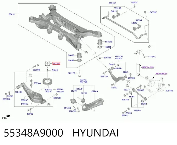 Відбійник заднього амортизатора 55348A9000 Hyundai/Kia